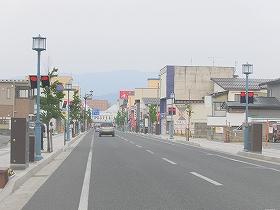 「紺地日の丸」街路灯フラッグ