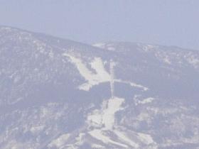 天元台スキー場「白馬の騎士」雪形